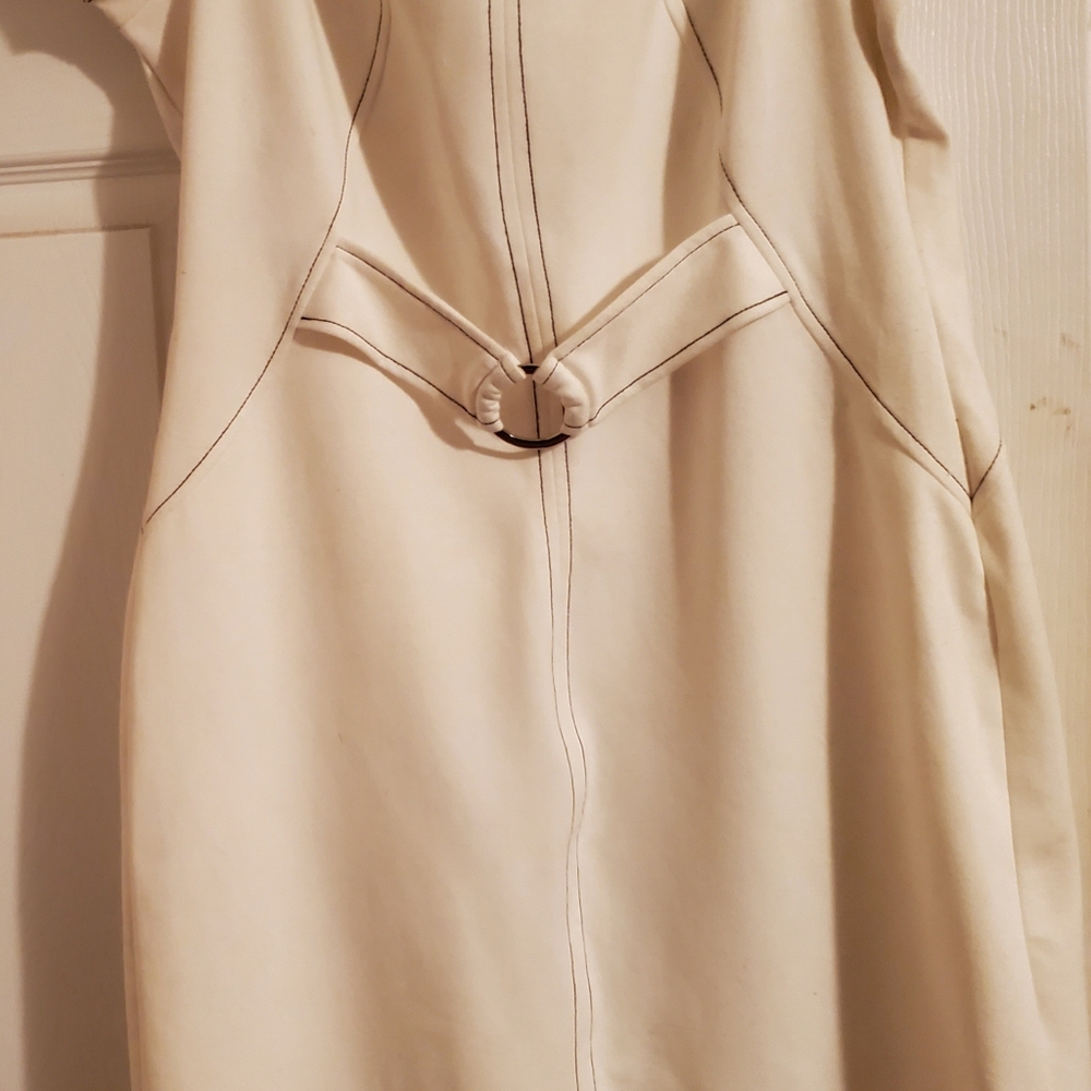 Ivory polyester dress